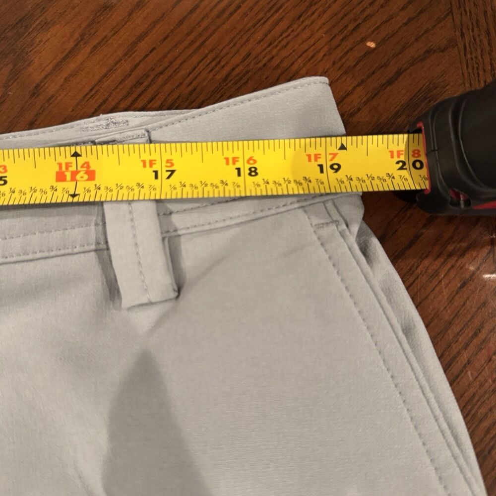 Sligo Mens Golf Shorts Lightweight Casual Gray Size 36 Performance Preppy - Picture 9 of 9